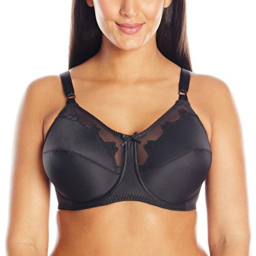 Bali Womens Flower Underwire Bra Black Bali Womens Flower Underwire Bra Black